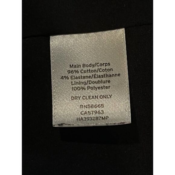 Women's Halogen Black 100% Cotton Jacket Petite Small - Picture 6 of 6
